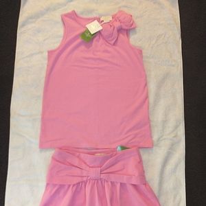 2-Piece Kate Spade Girls Medium Kammy Skirt and Bow Tank in Cotton Candy